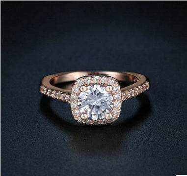 Luxury Silver Engagement Ring - Velora