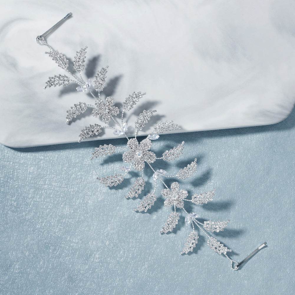 Luxury zircon flower headband - Velora