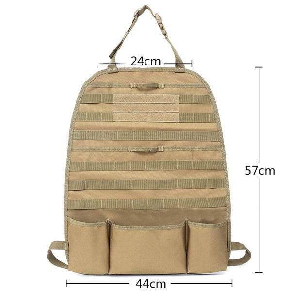 Multi-function Tactical Universal Car Back Seat Organizer Cover Bag - Velora