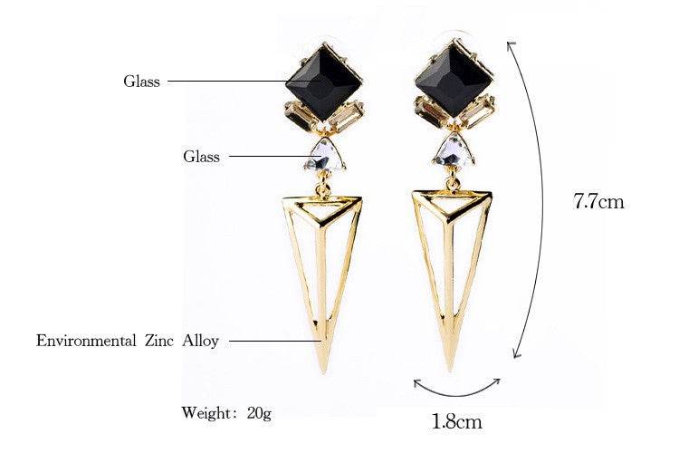 Triangle luxury earrings - Velora