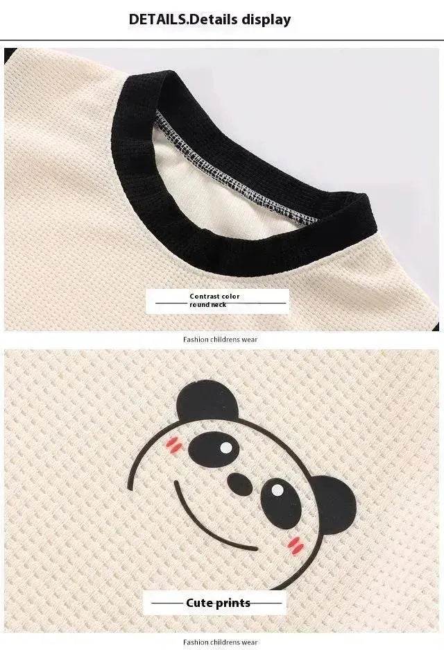 Children's Vest Suit Western Style Sleeveless Waffle two piece for boys casual wears for boys. - Velora