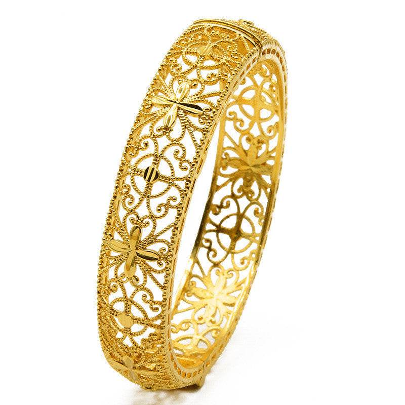 India Nigeria Women's Wedding Sand Gold Bracelet - Velora