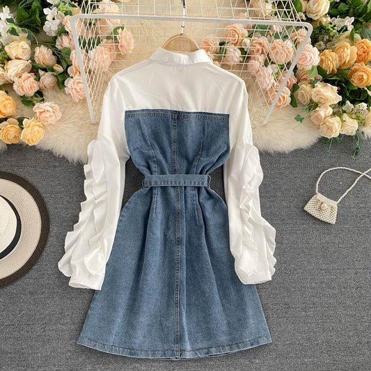 New Fashion Retro denim dress - Velora