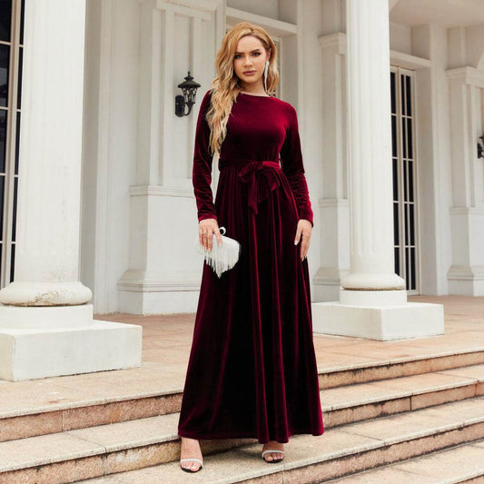 Elegant And Elegant Lady's Long Dress - Velora
