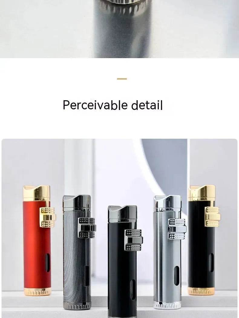 Blue High firepower Gas Cigar Punch Lighters - Velora