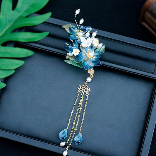 Headdress For Han Chinese Clothing A Pair Of Hairclips Retro-style Accessories Buyao Tassel - Velora