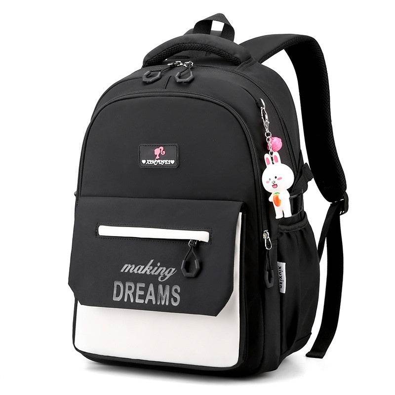 Kids’ Contrast Colour Schoolbag – Large Capacity bACKPACK - Velora
