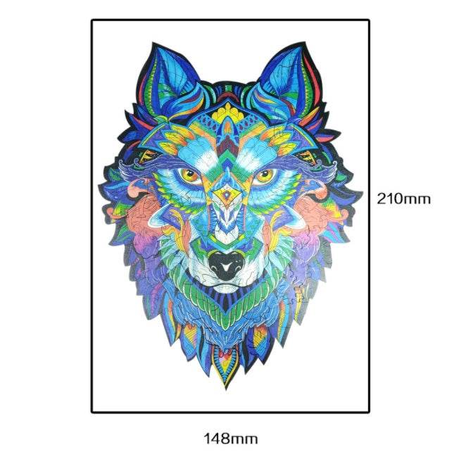 Animal Shaped Wooden Puzzle Play Toy for Kids 14 years above - Velora