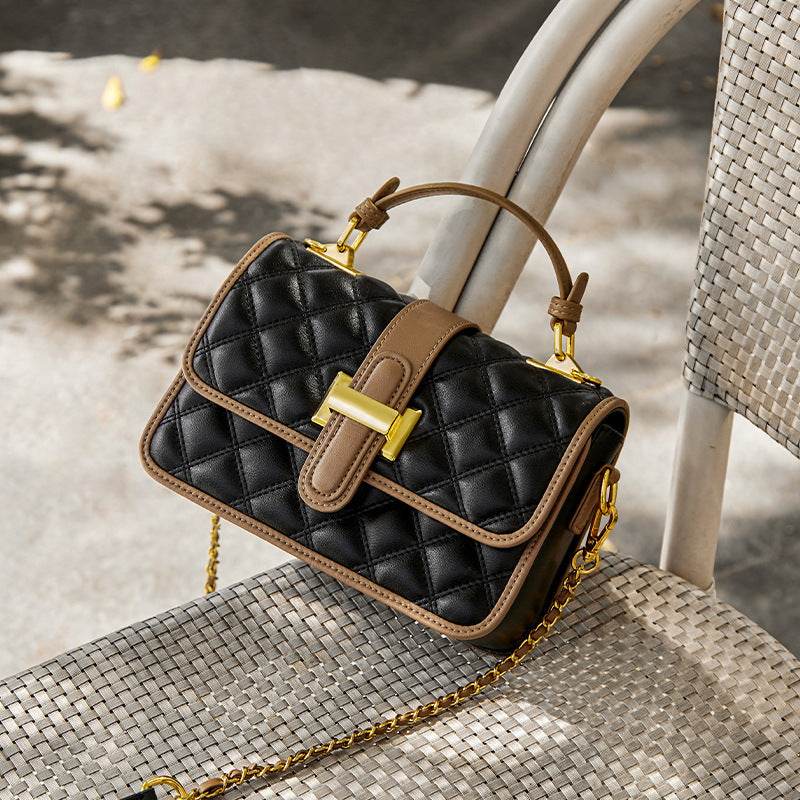 Crossbody Autumn Affordable Luxury Fashion Real Cowhide Small Handbag - Velora