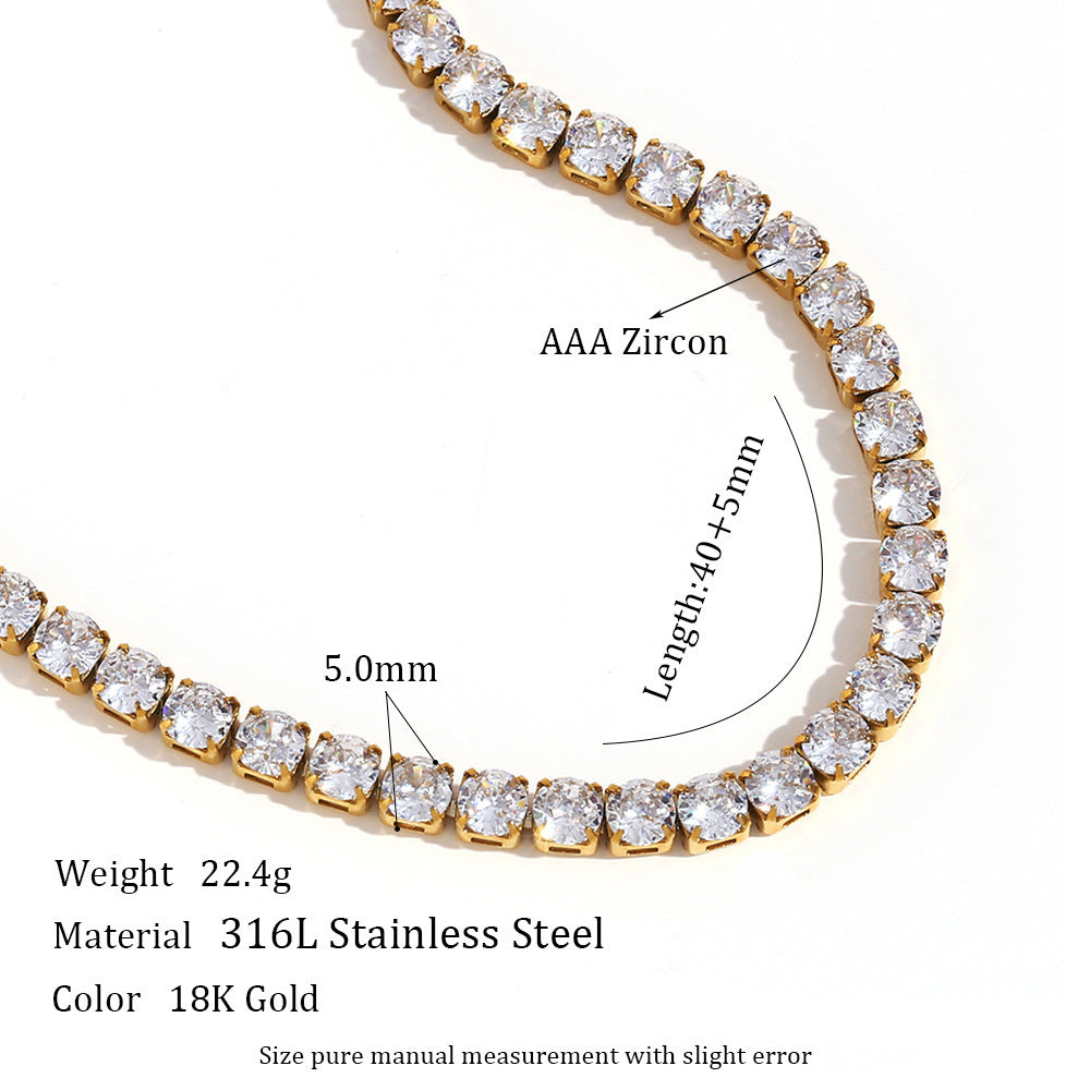 Stainless Steel Fashion Simple Bracelet Necklace Ornament Velora