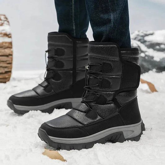 Winter Men And Women Fleece-lined Warm Snow Boots - Velora