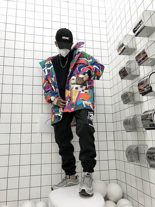 Graffiti trench coat - Velora