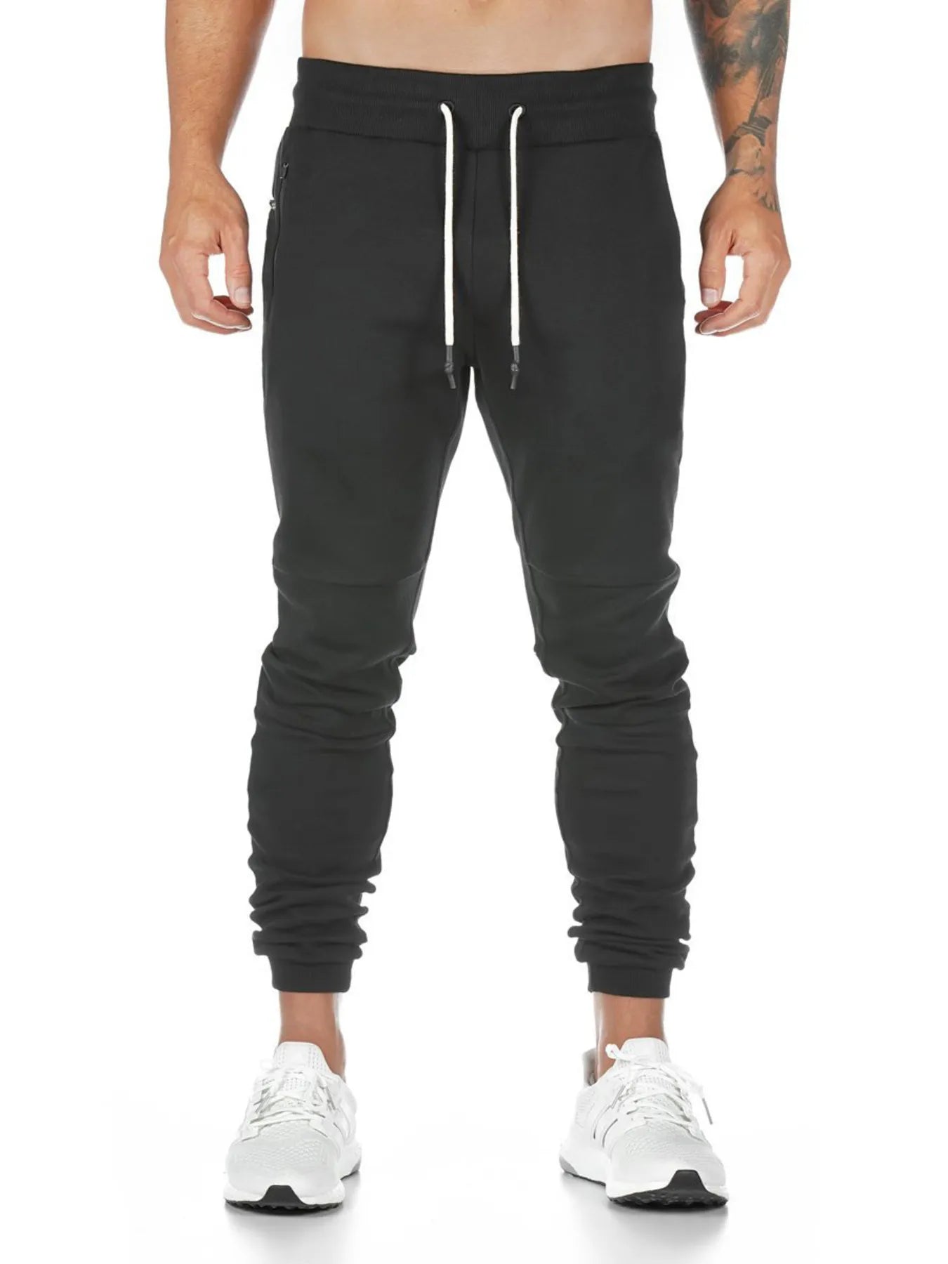 Men's Full Size Jogger Active Pants with Drawstring Plus Size - Velora