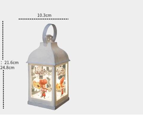 Wind Lantern Plastic Decoration For Eid Mubarak Ornament - Velora
