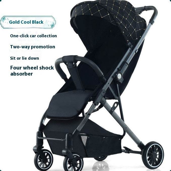 Pull Rod Type Summer Ultra-light Stroller Four Minus EX-STOCK Canada