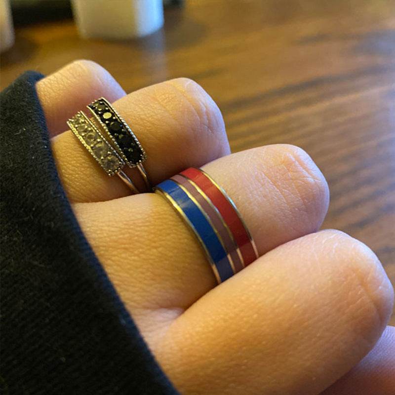 Bisexual Pride Stainless Steel Ring Europe - Velora