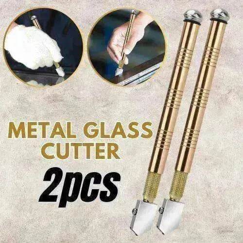 2Pcs Professional Glass Cutter Metal Carbide Precision Anti-Skid Cutting Tools