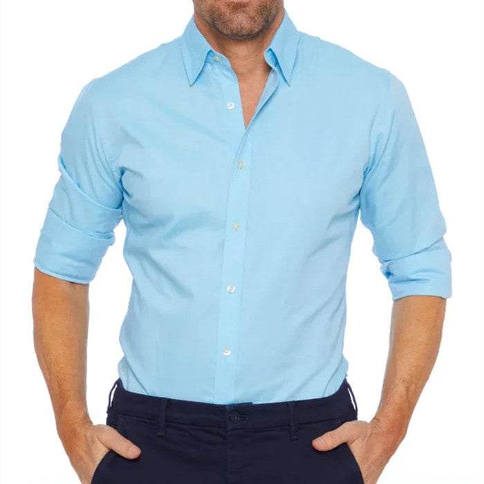 Long Sleeve Zipper Shirt With Button Design Fashion Lapel Tops For Mens Clothing - Velora