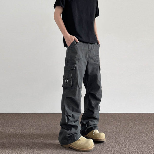 American Retro Washed Distressed Baggy Cargo pant trouser Men - Velora