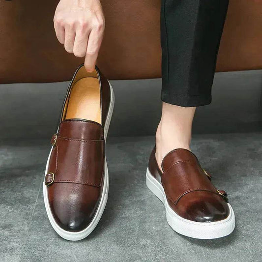 Fashion Loafers Men's Casual Slip-on Flats Shoes Formal Business Office Meeting Shoe for Men