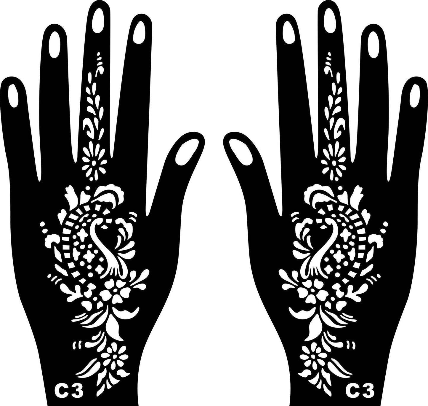India Nepal Inkjet Large Template Original Hand Type - Velora