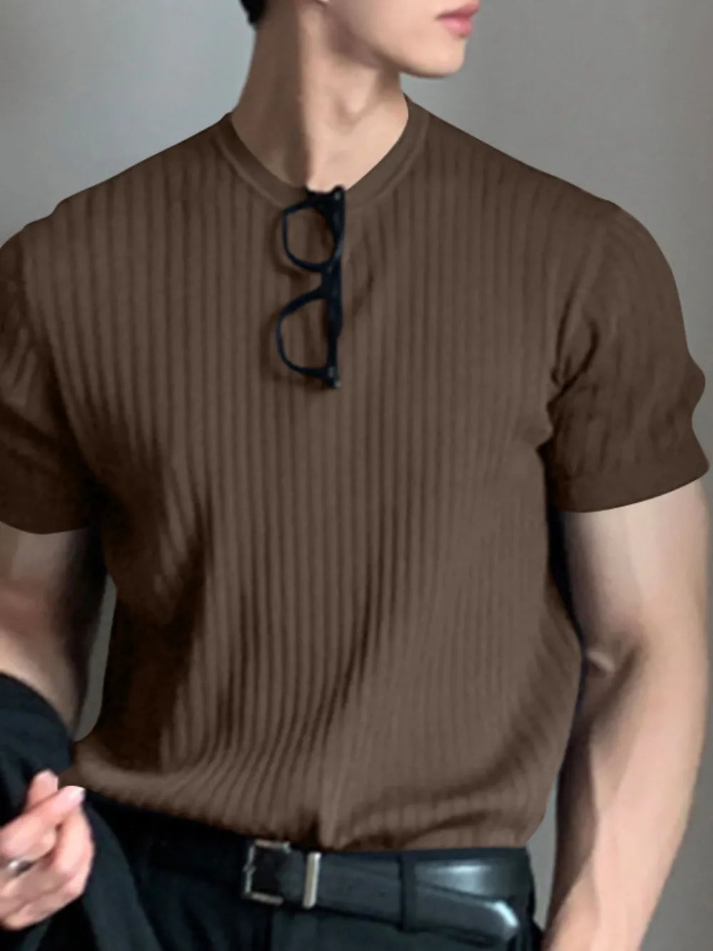 Men's Full Size Round Neck Short Sleeve T-Shirt Plus Size - Velora