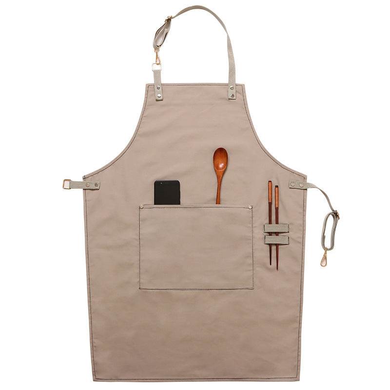 Home Kitchen Cooking Baking Drawing Men's And Women's Canvas Apron - Velora