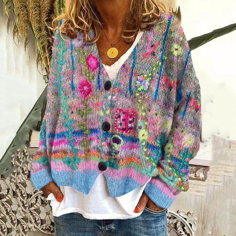 Printed Women's Sweater - Velora