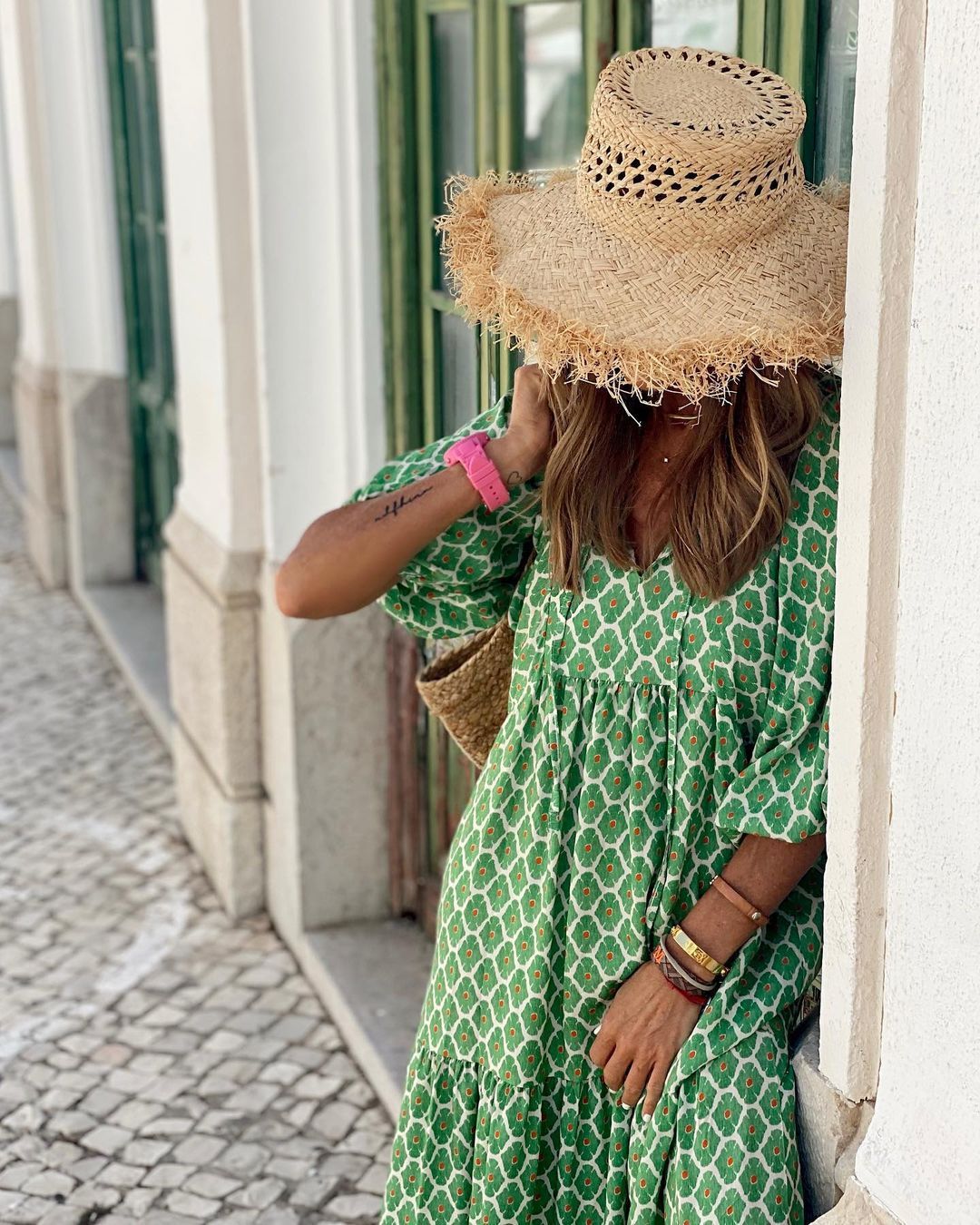 Summer Women's Vintage Printed Bohemian Dress Elegant Ladies Casual Loose V-Neck Short Sleeve Long Dresses Velora