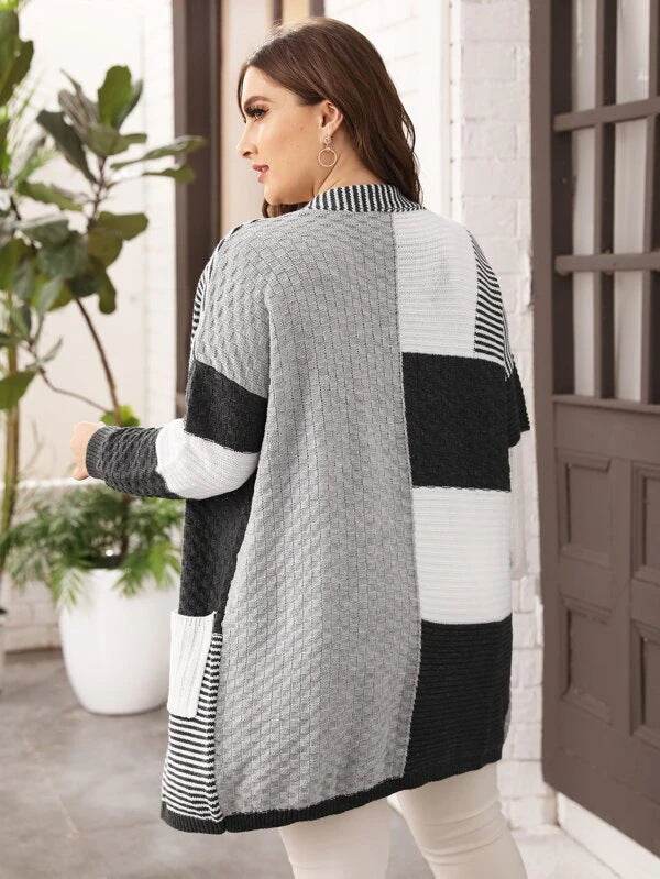 Large Women's Knitted Cardigan - Velora
