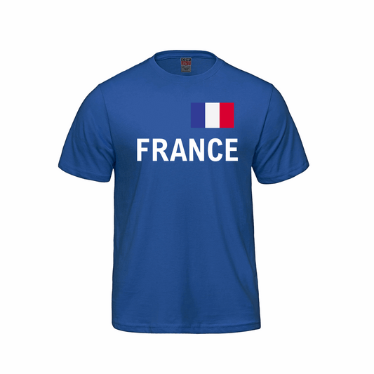 France World Football Fan Tee β Royal Blue - Velora
