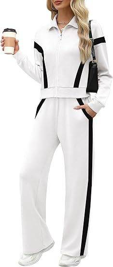 Sweatshirt Wide Leg Track Pants Sportswear - Velora