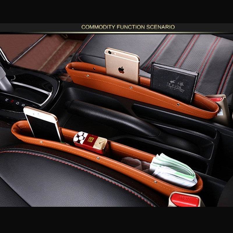PU Leather car seat gap organizer Bag - Velora