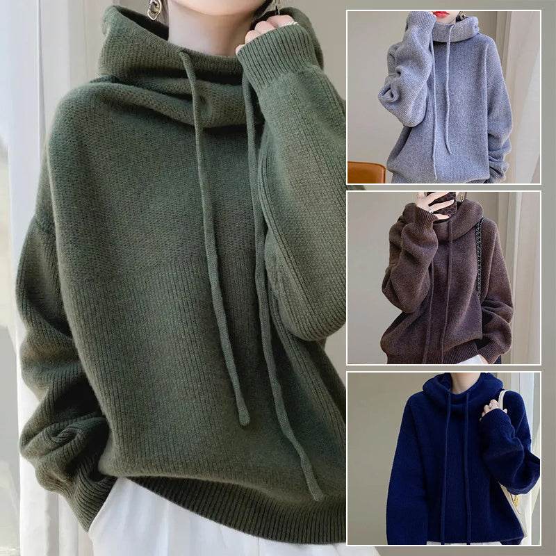 Women's Sweater Thicken Lazy Style All-match Long-sleeved Autumn Winter Warm Casual Sweater For Women - Velora