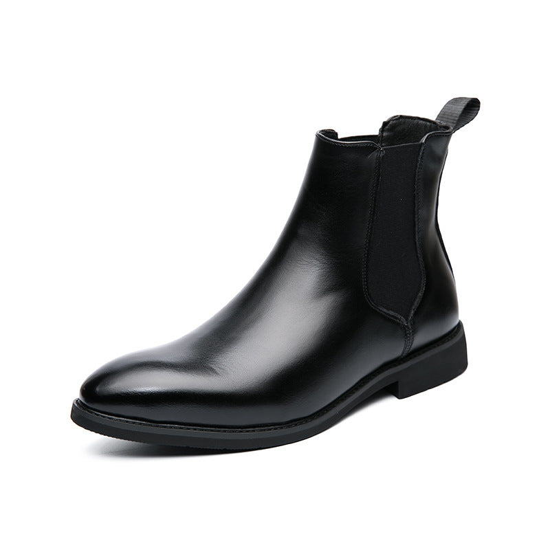 Autumn And Winter Fleece-lined Men's Plus Size Fashion Short Boots Velora