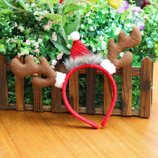 Christmas Head Buckle Christmas Party Supplies Christmas Headband Gifts Christmas Headband Christmas Hat Head Buckle - Velora
