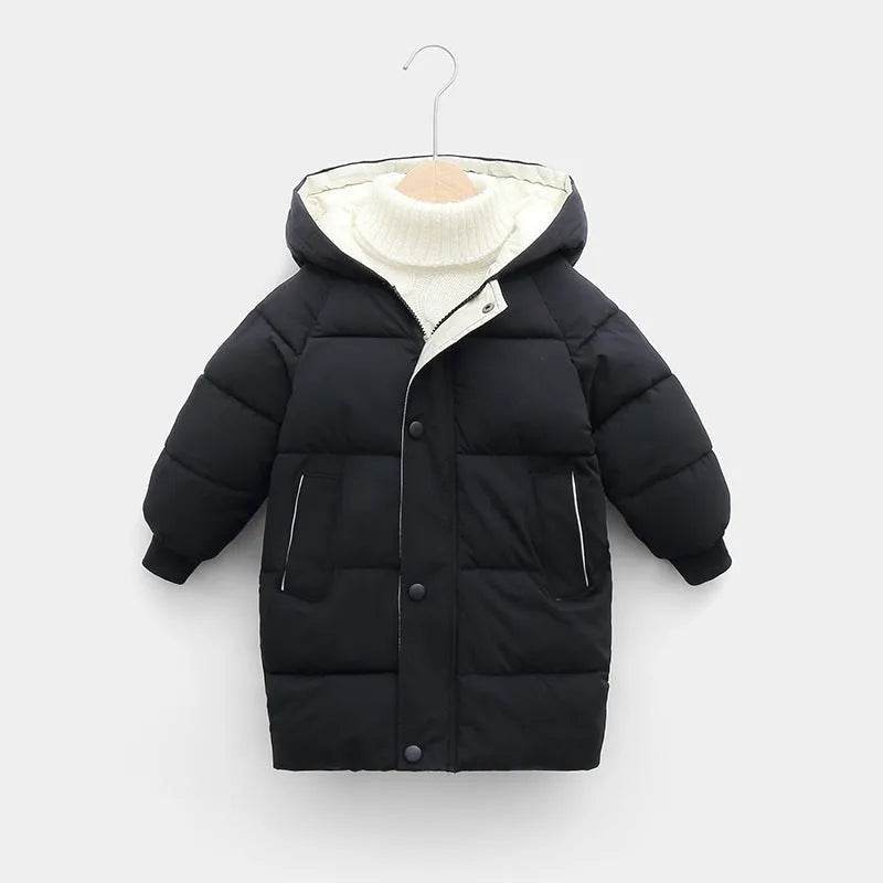 Children Winter Puffer Hoodie Windproof Jacket kids - Velora