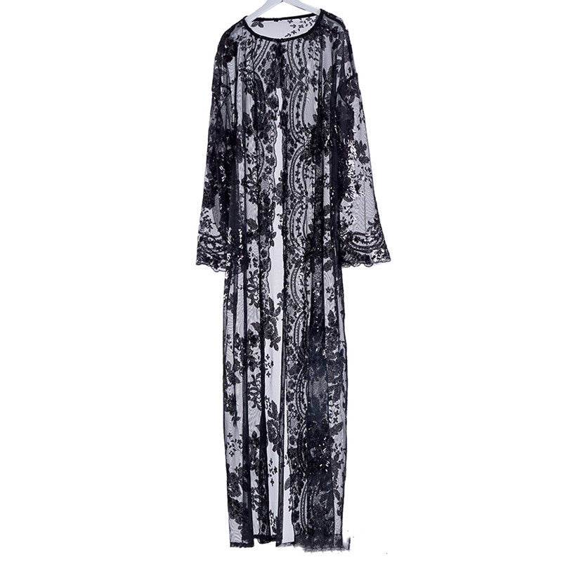 Luxury sequined Muslim robe - Velora