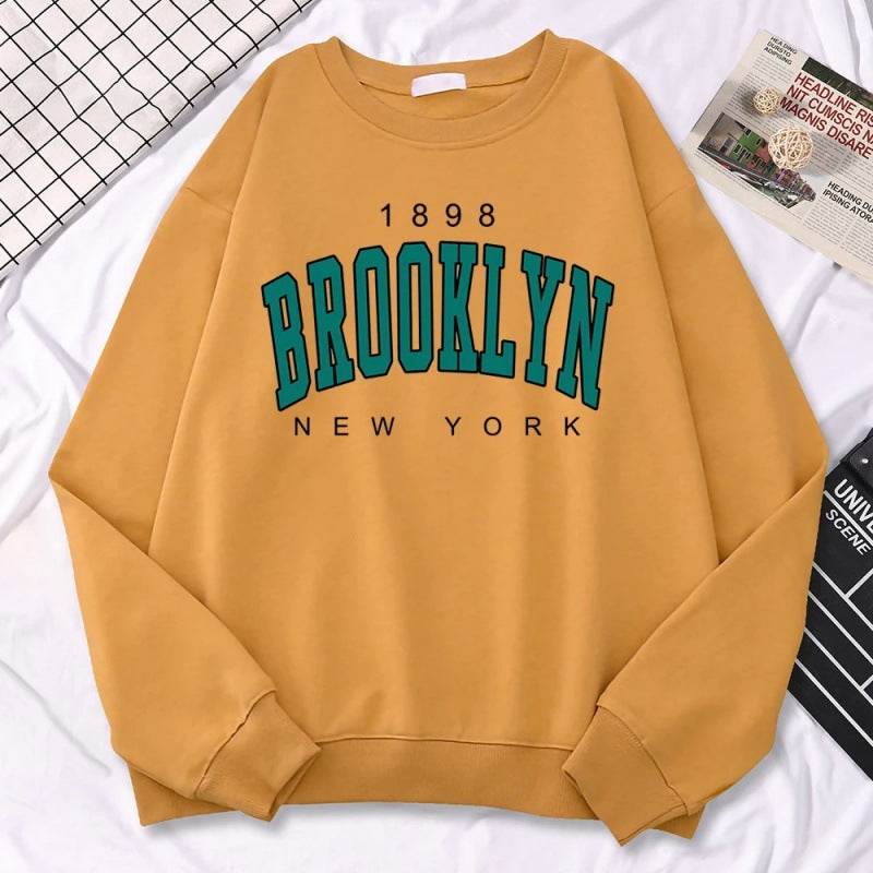 Autumn Kawaii Womens Sweatshirts 1898 Brooklyn - Velora