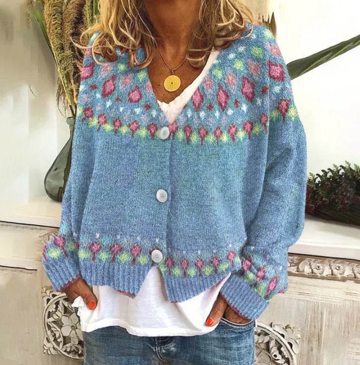 Printed Women's Sweater - Velora