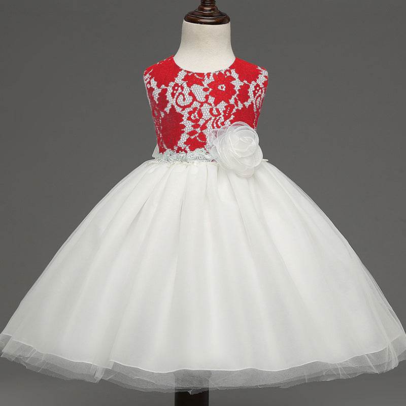 new European girls retro lace dress baby dress skirts wholesale baby full moon4 - Velora