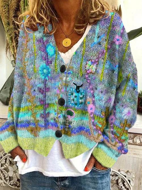 Printed Women's Sweater - Velora