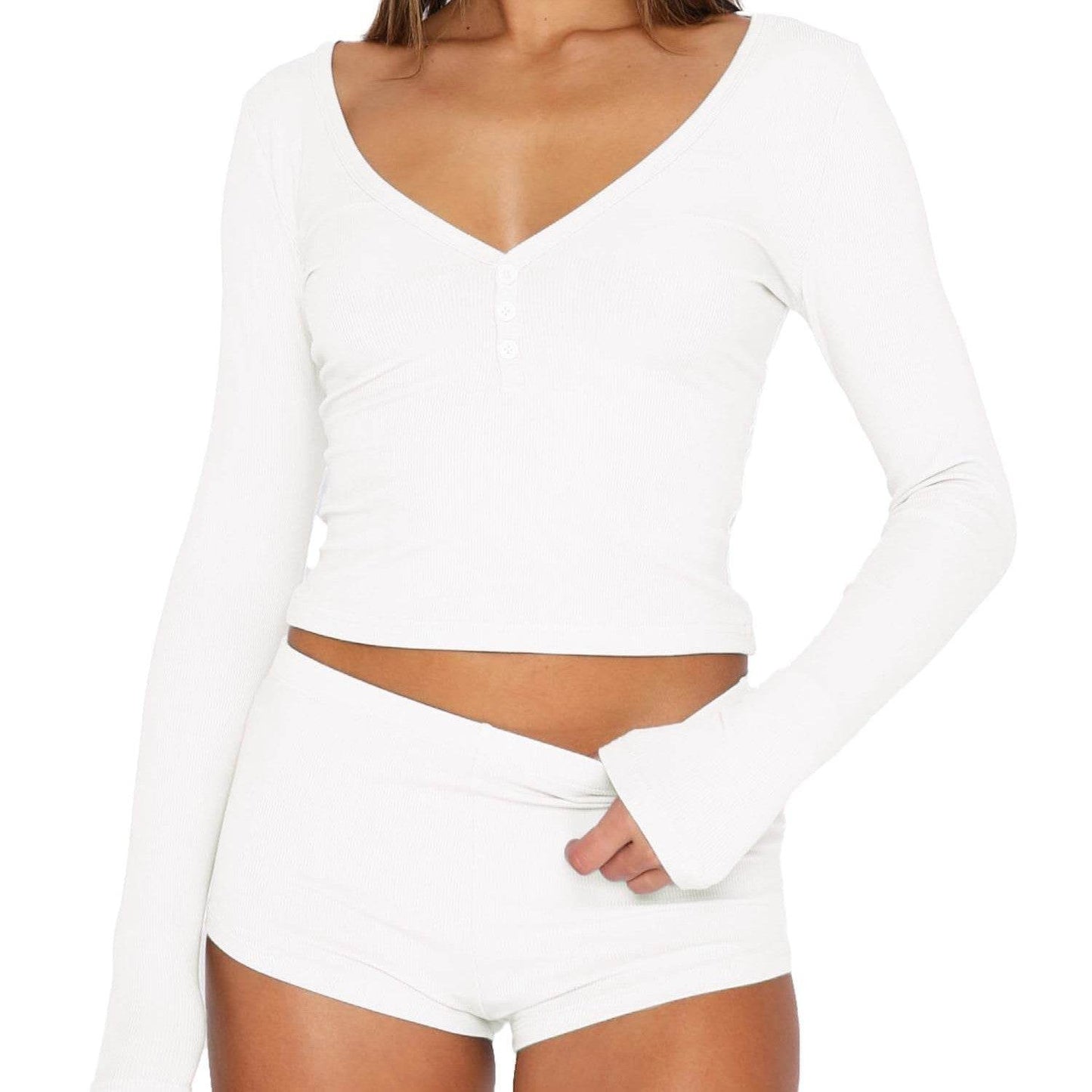 European And American Women's Clothing Thread Knitting Suit - Velora