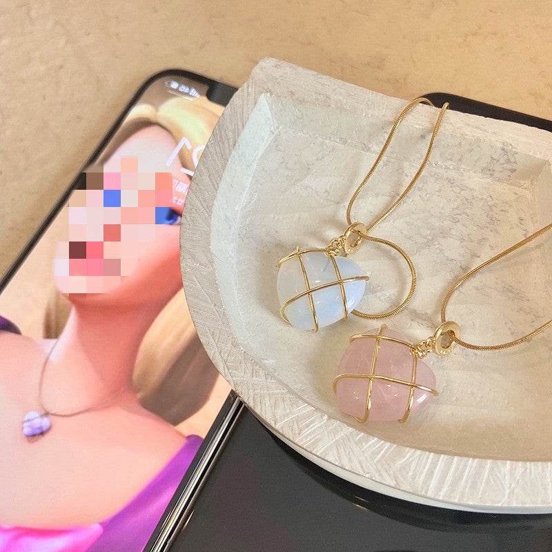 Fashion Moonstone Necklace For Cartoon Princess Love Girl Necklace Novelty Jewelry - Velora