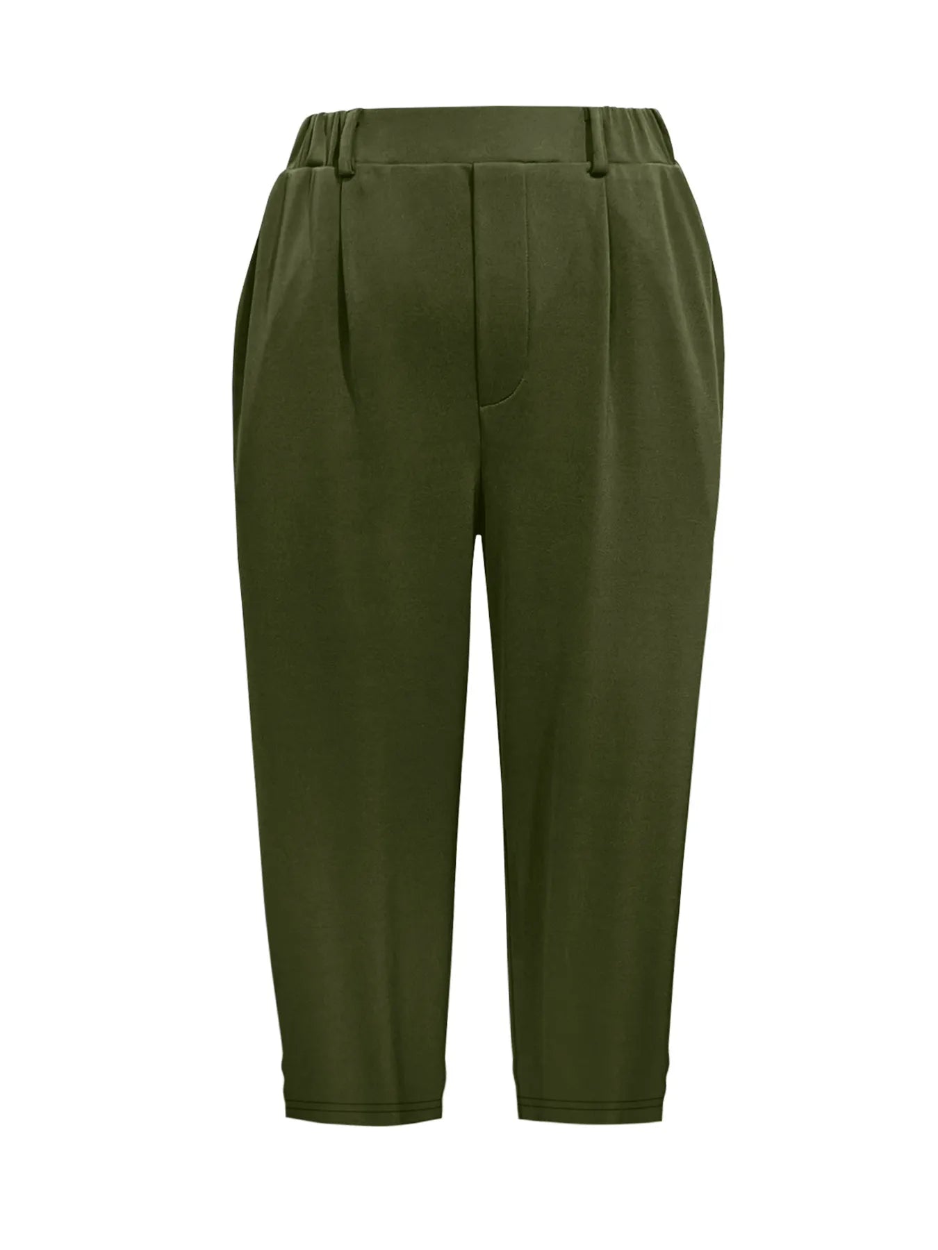 Pleated Detail Pants with Pockets - Velora