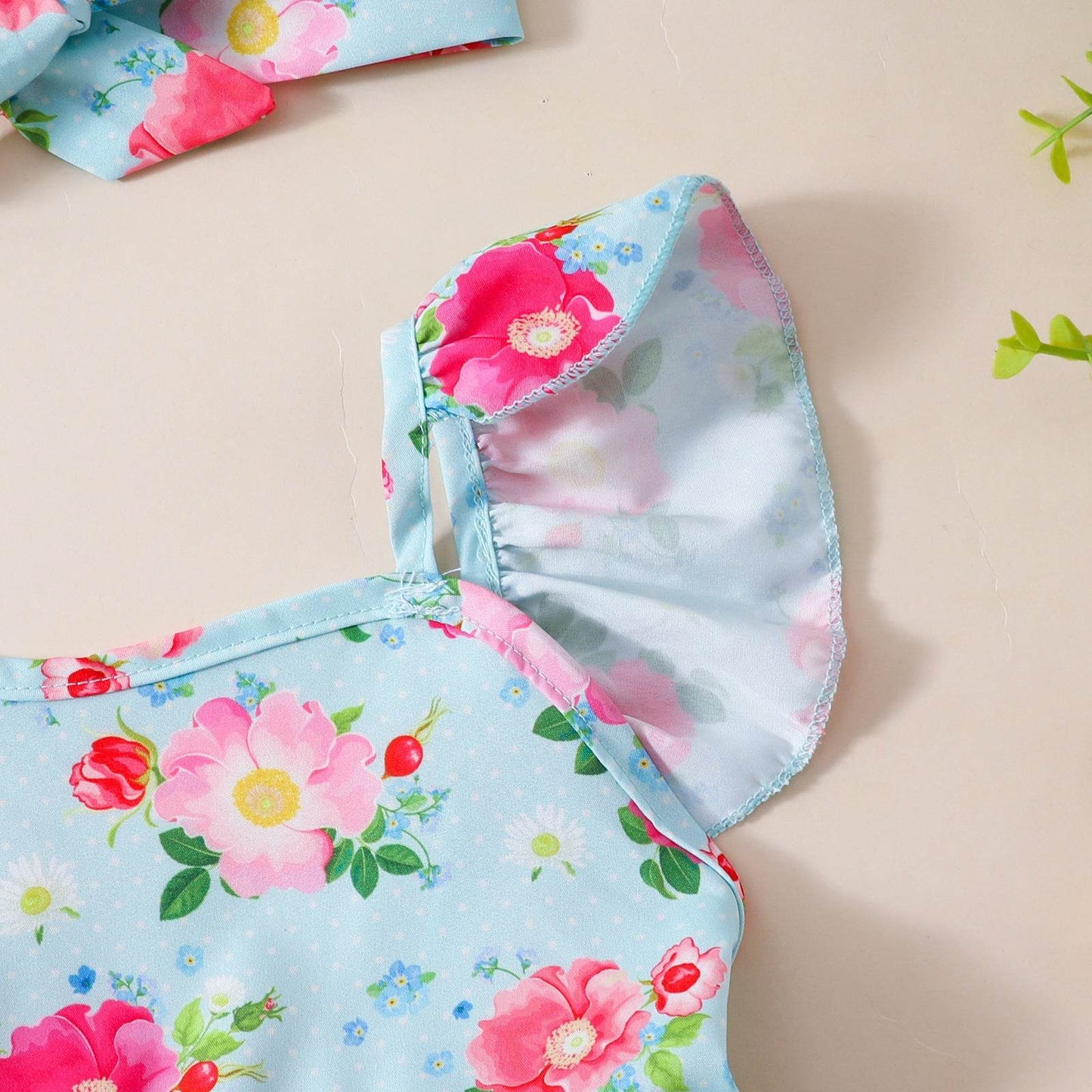 Baby Floral Romper Rompers Jumpsuit Skirt - Velora