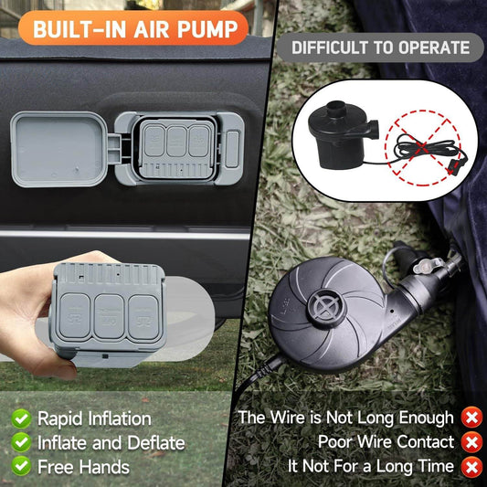 Inflatable Truck Bed Outdoor Camping Air Mattress 6.0-6.5ft - Velora