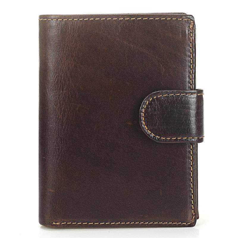 Men's Short Leather Wallet Vintage - Velora