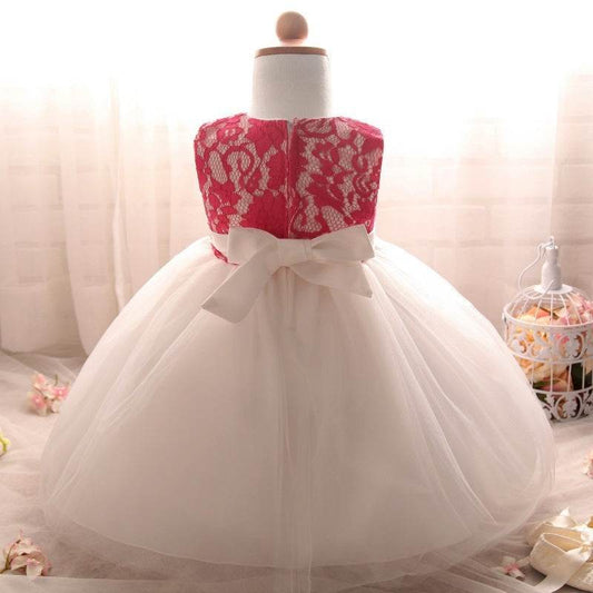 new European girls retro lace dress baby dress skirts wholesale baby full moon4 - Velora