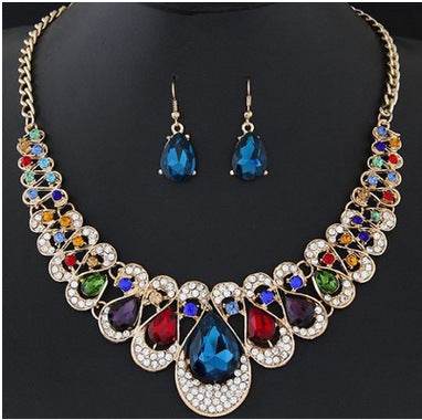Necklace necklace earring set - Velora